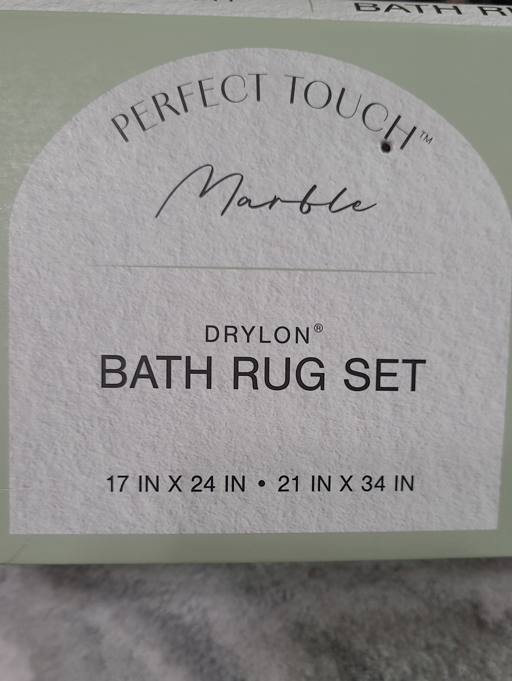 Perfect Touch Marble Bath Rug Set - Picture 3 of 9